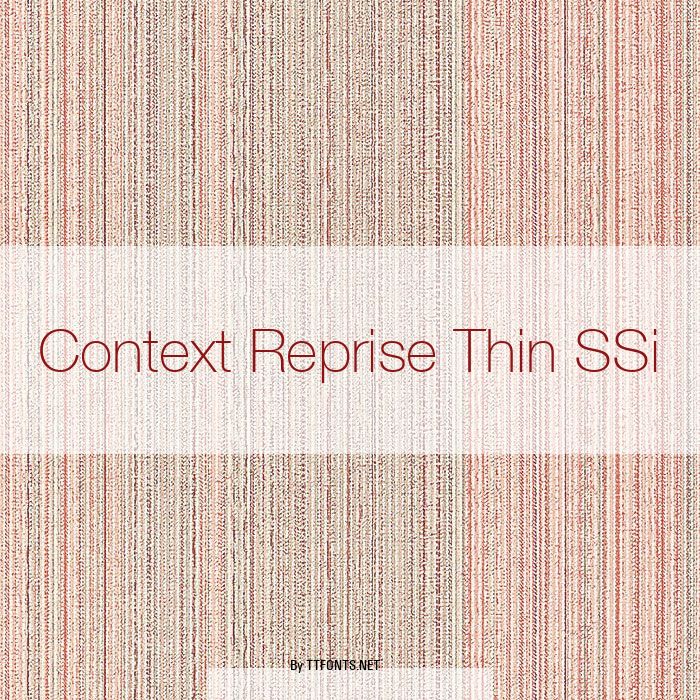 Context Reprise Thin SSi example